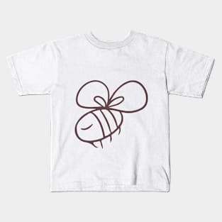 Cute little bee outline Kids T-Shirt